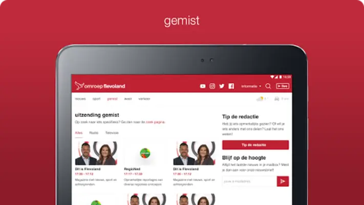 Omroep Flevoland android App screenshot 1
