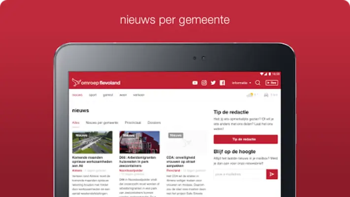 Omroep Flevoland android App screenshot 3