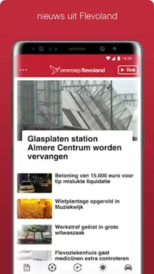 Omroep Flevoland android App screenshot 8